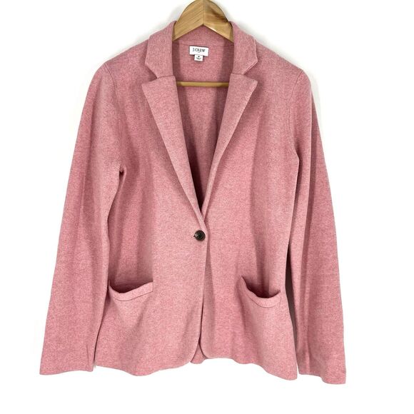 J Crew Schoolboy Sweater Blazer Size Small Womens Pink Preppy Academia Knit - Picture 1 of 7